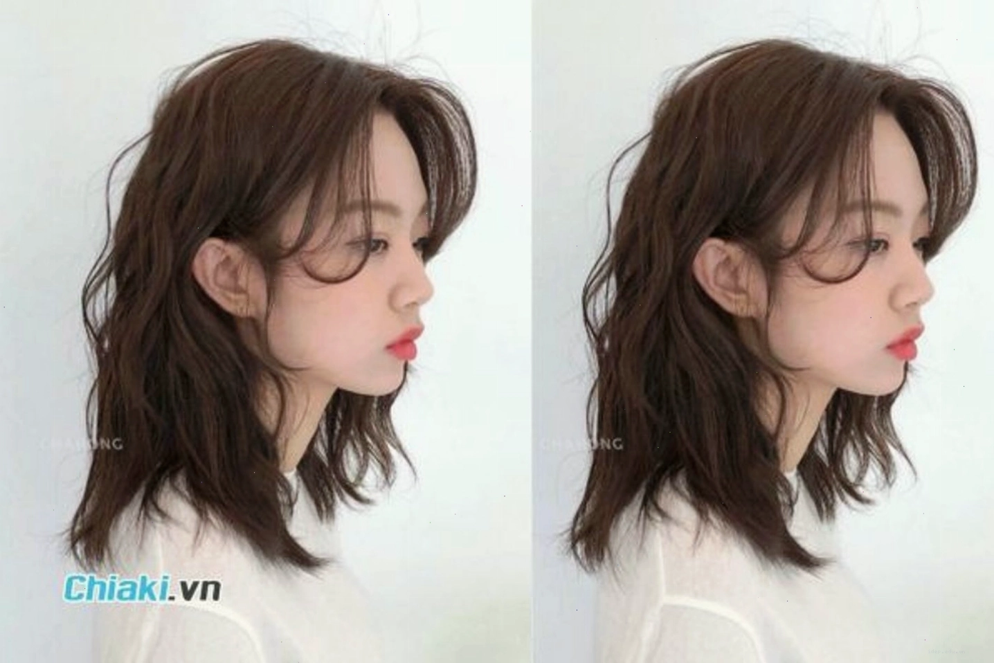 Tóc uốn lơi đánh rối tự nhiên và phóng khoáng