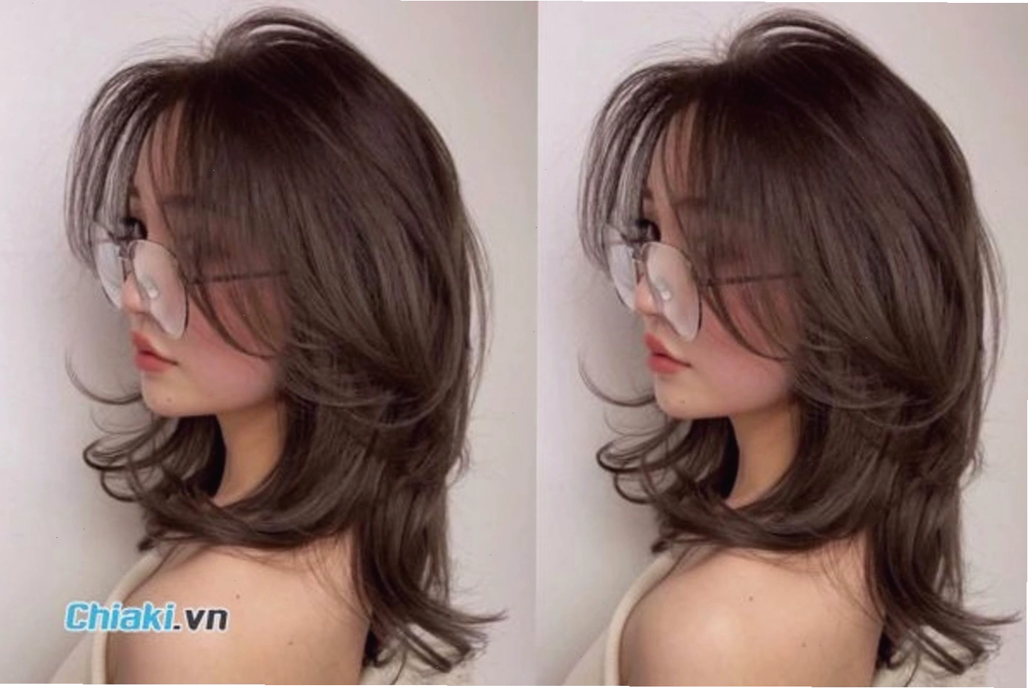 Tóc uốn sóng lơi layer tạo độ bồng bềnh và chiều sâu