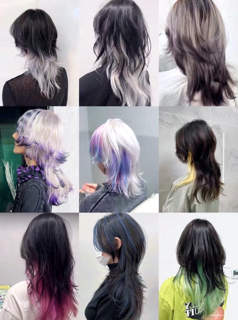 Tóc Wolf Cut nhuộm highlight tạo điểm nhấn và sự phá cách