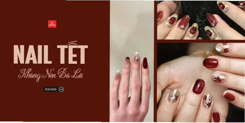 Tổng hợp các mẫu nail Tết 2026 với sắc màu rực rỡ và họa tiết độc đáo