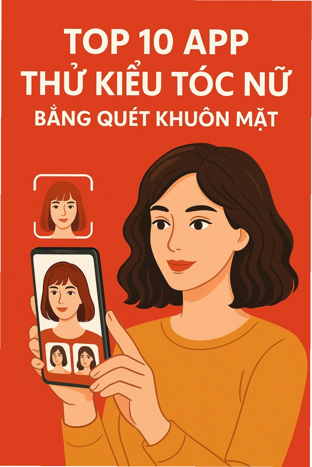 Top ứng dụng thử kiểu tóc nữ bằng nhận diện khuôn mặt