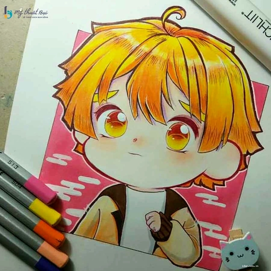 Tranh vẽ chibi anime dễ thương và đáng yêu