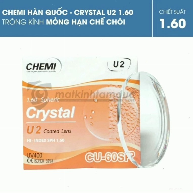 Tròng kính Chemi Crystal U2 1.60