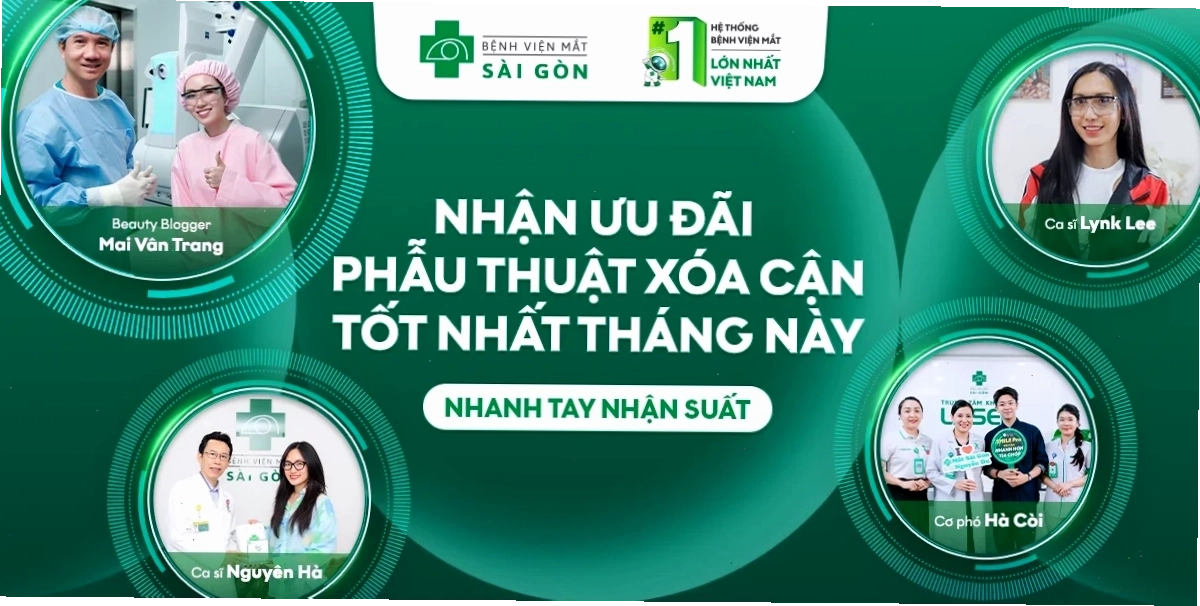 Ưu đãi hấp dẫn cho phẫu thuật mổ cận