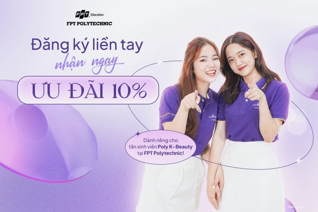 Ưu đãi học phí tại Poly K-Beauty