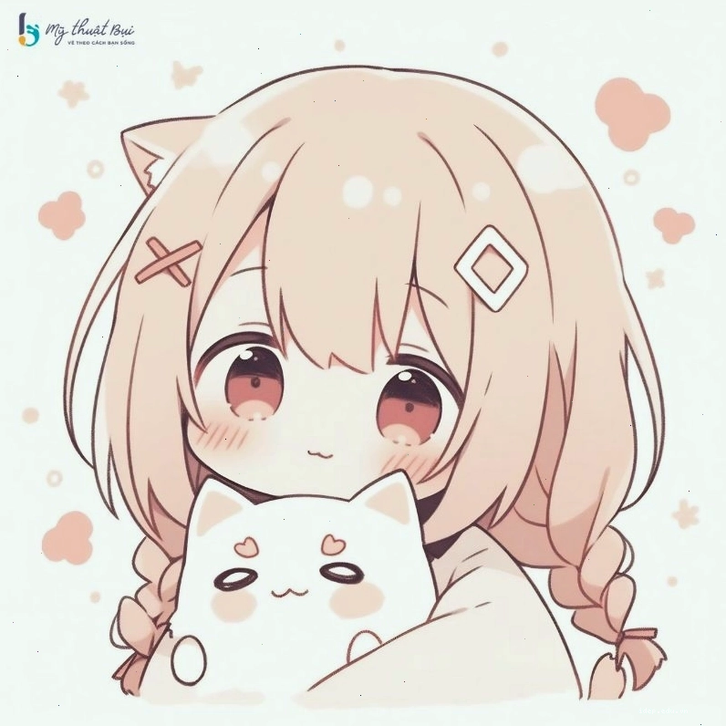 Vẽ anime nữ đáng yêu với mái tóc ngắn cá tính