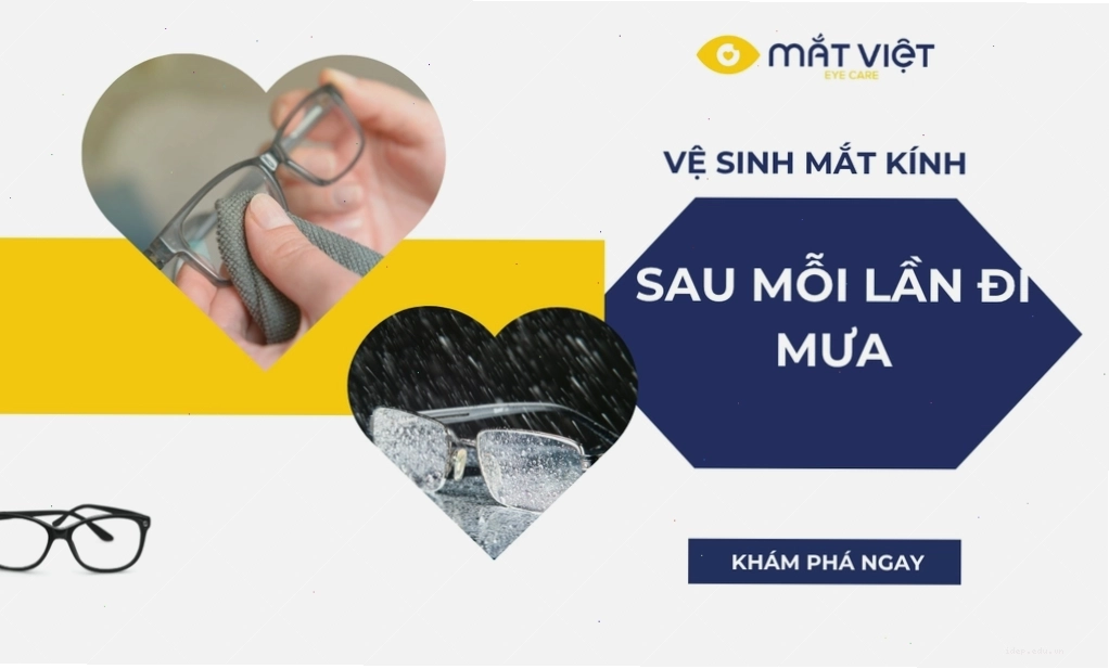 Vệ sinh kính thuốc sau khi đi mưa