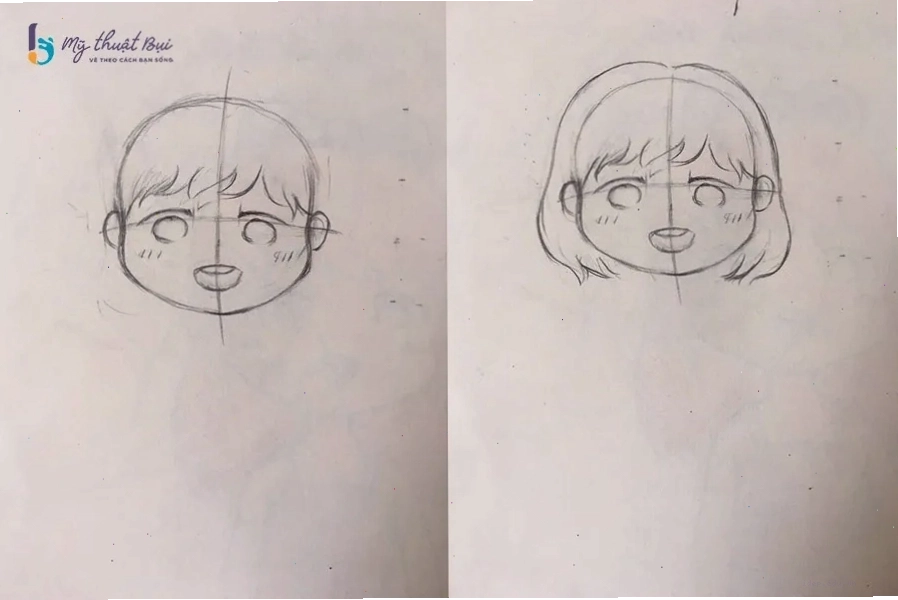 Vẽ tóc cho nhân vật Chibi