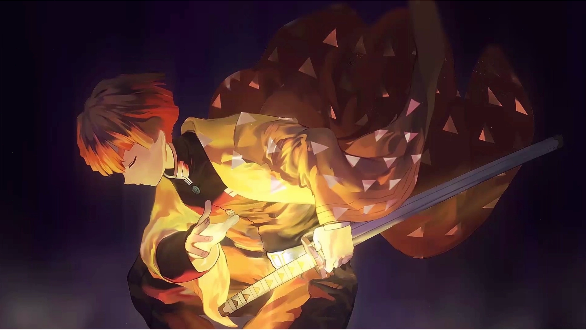 Zenitsu Agatsuma Kimetsu No Yaiba Live Wallpaper