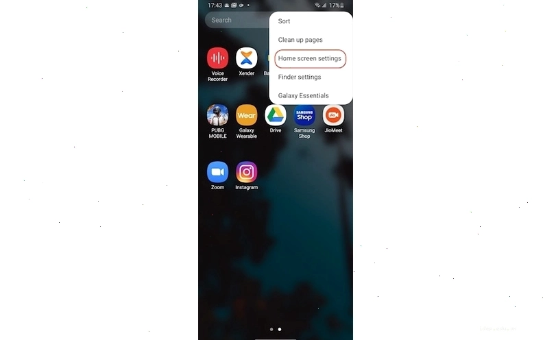 giấu ứng dụng trên samsung