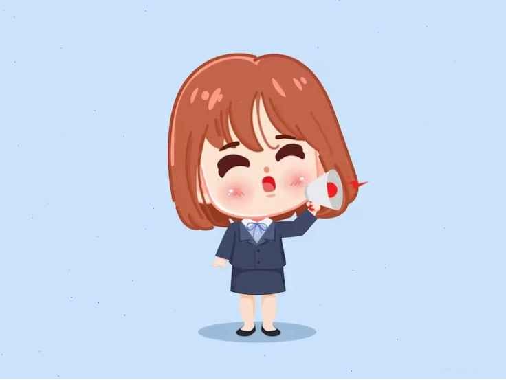 Miễn phí Vector minh họa nữ doanh nhân hoạt hình dễ thương phong cách chibi