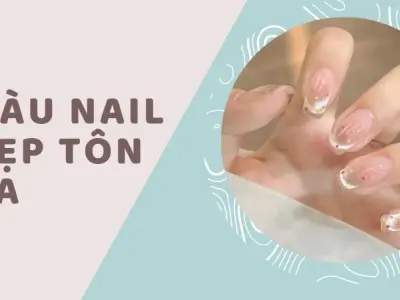 Màu nail đẹp tôn da hồng đào nhẹ nhàng và tinh tế