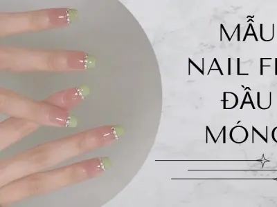 Mẫu nail fen đầu móng nhẹ nhàng, thanh lịch cực xinh