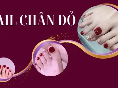 Xu hướng nail chân đỏ sang trọng, cá tính năm 2025