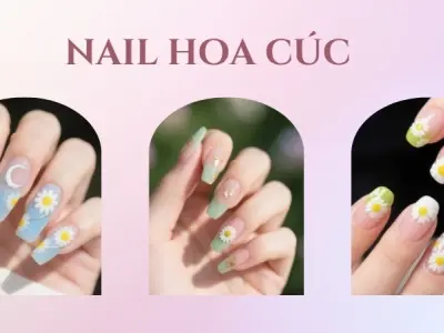 Các kiểu nail hoa cúc đơn giản mà vẫn cực sang trọng