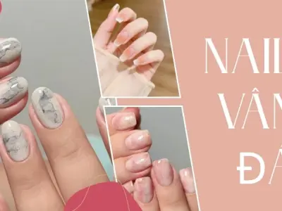 Mẫu nail vân đá sang trọng, cuốn hút khiến ai cũng mê