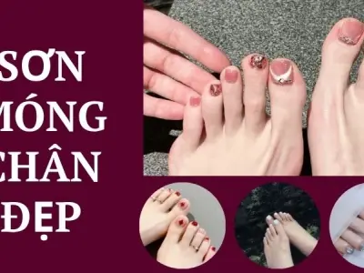 Mẫu sơn móng chân đẹp giúp đôi chân thêm nổi bật