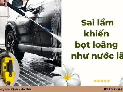Sai lầm khiến bọt loãng như nước lã khi dùng máy rửa xe!