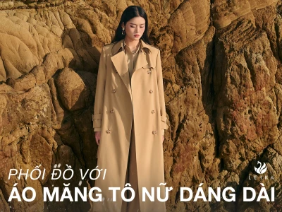 Bí quyết phối đồ với áo măng tô nữ dài thanh lịch