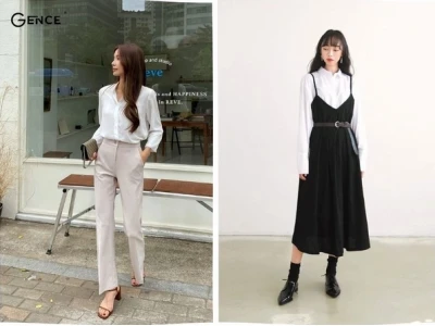 Khám phá 20+ cách phối đồ với áo sơ mi trắng nữ "chất" như fashionista