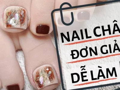 Hàng loạt ảnh nail chân đơn giản xinh không cưỡng nổi