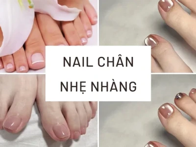 Mẫu nail chân nhẹ nhàng giúp đôi chân thêm xinh xắn